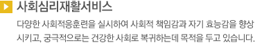 사회심리재활서비스